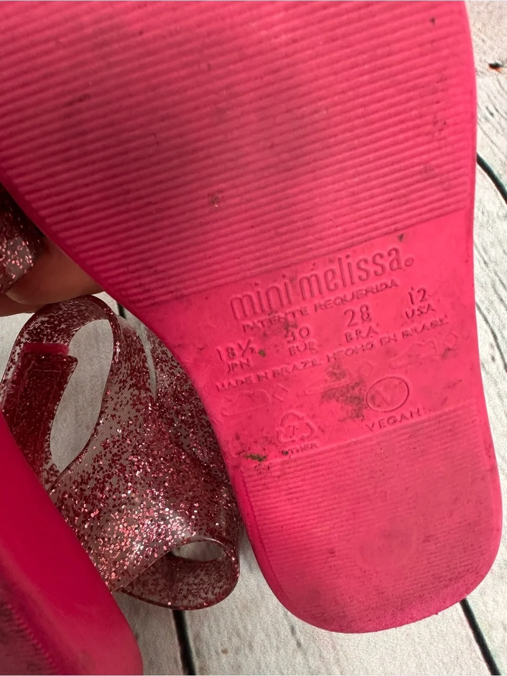 Minnie Melissa Disney jump pink sandals size 12